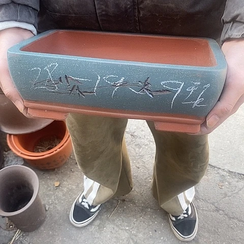 紫砂中国宜兴紫砂花盆