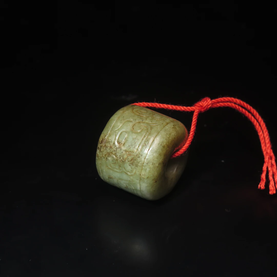 明代商龙纹勒子/MZ229926/和田玉/民族文物