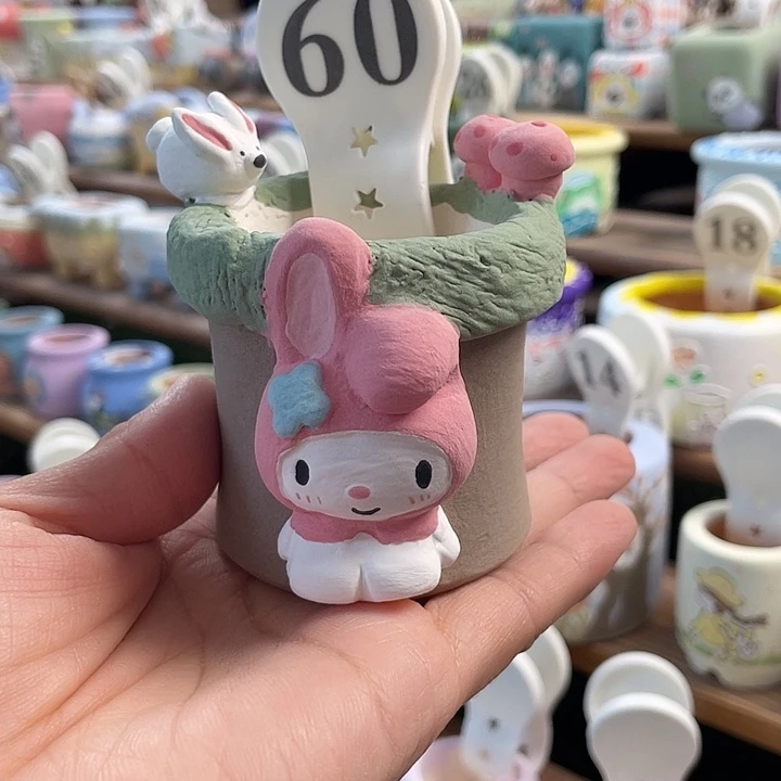 60…….手工手绘花盆