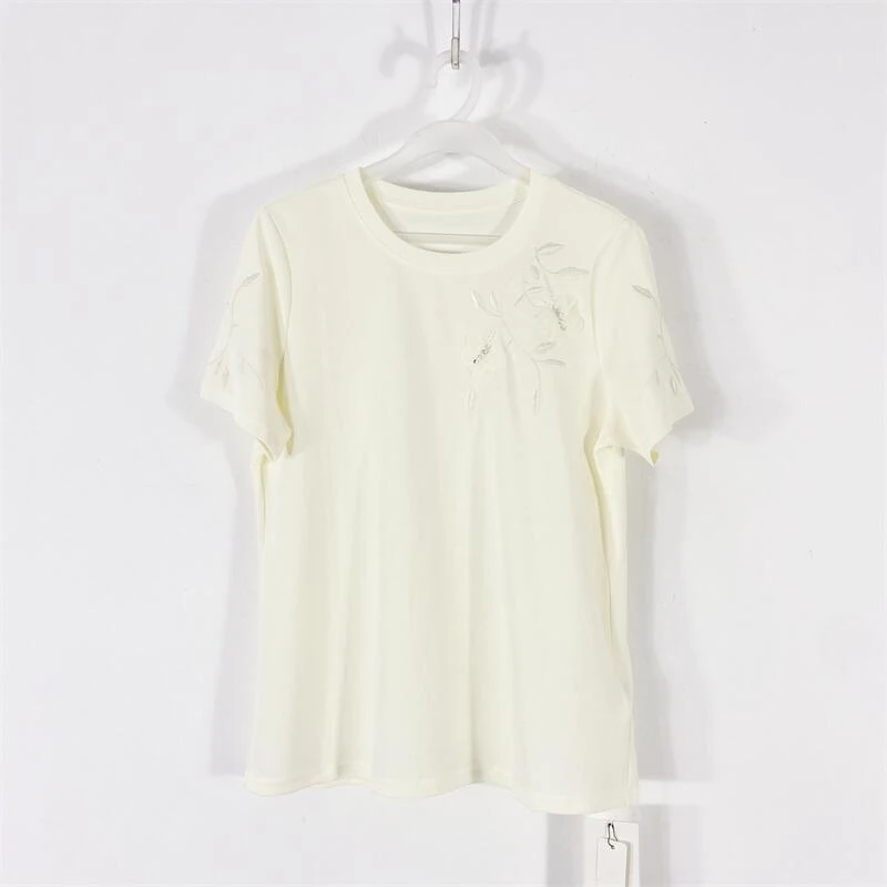 【77衣橱】KY4363精品女装上衣短袖T恤气质轻奢【红人上新】