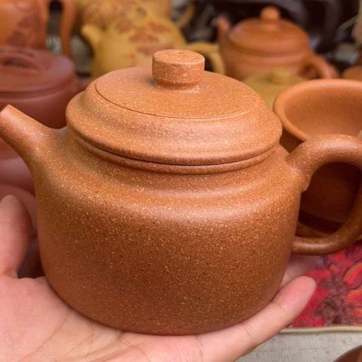 茶壶紫砂原矿黄降坡20目德钟精工半手320c