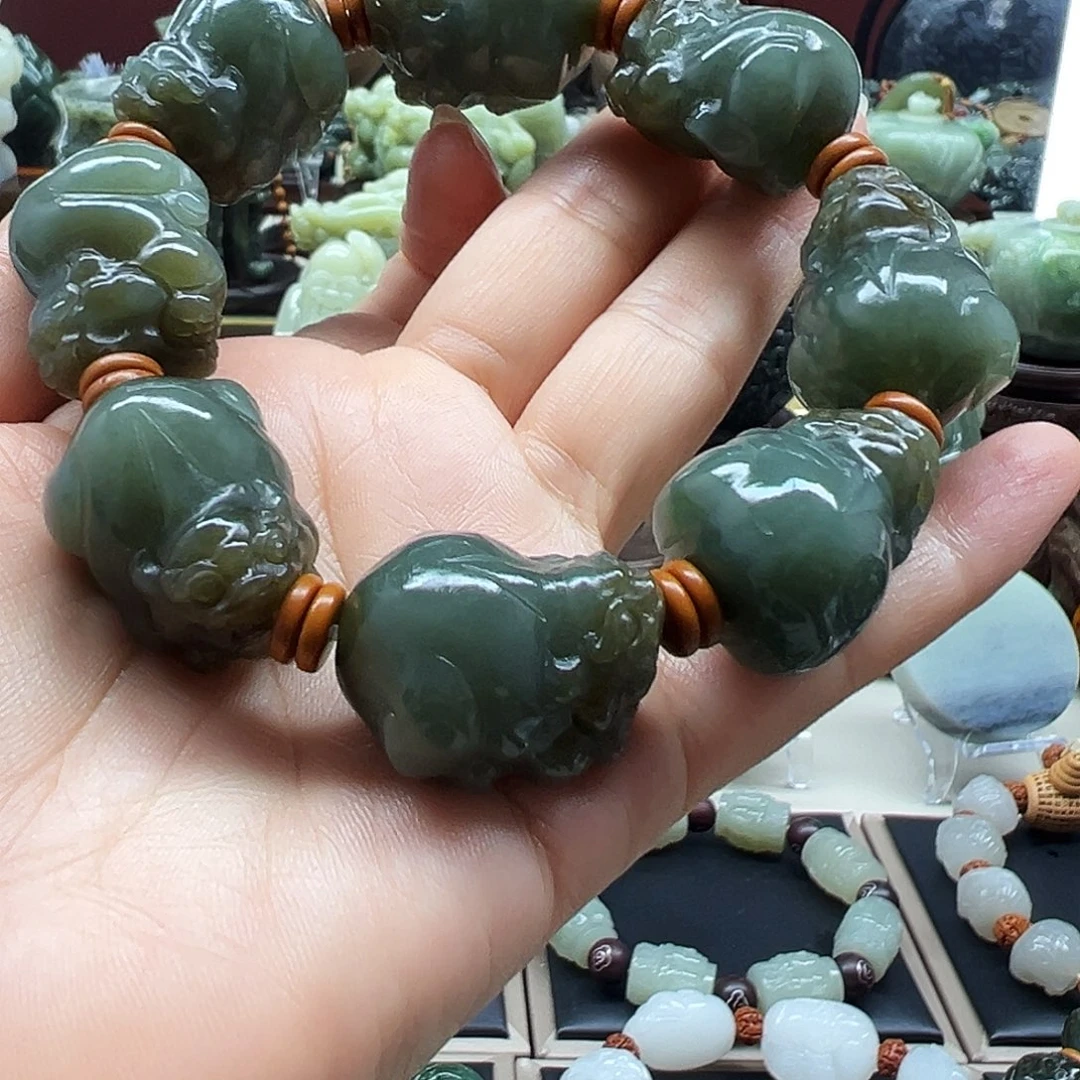 开***乐未镶嵌手串和田玉