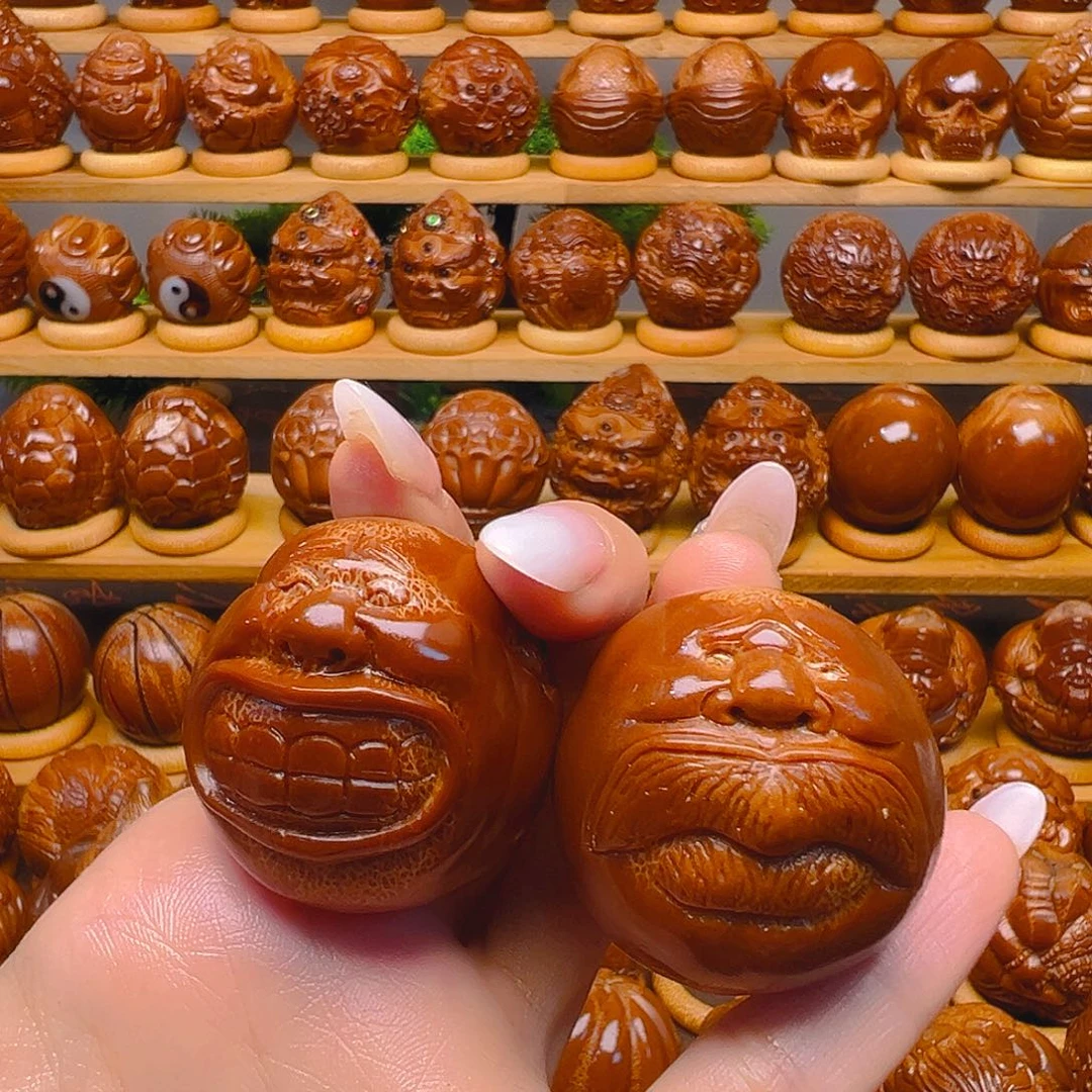 c****手串/手链橄榄核呆头呆脑大兄弟一对