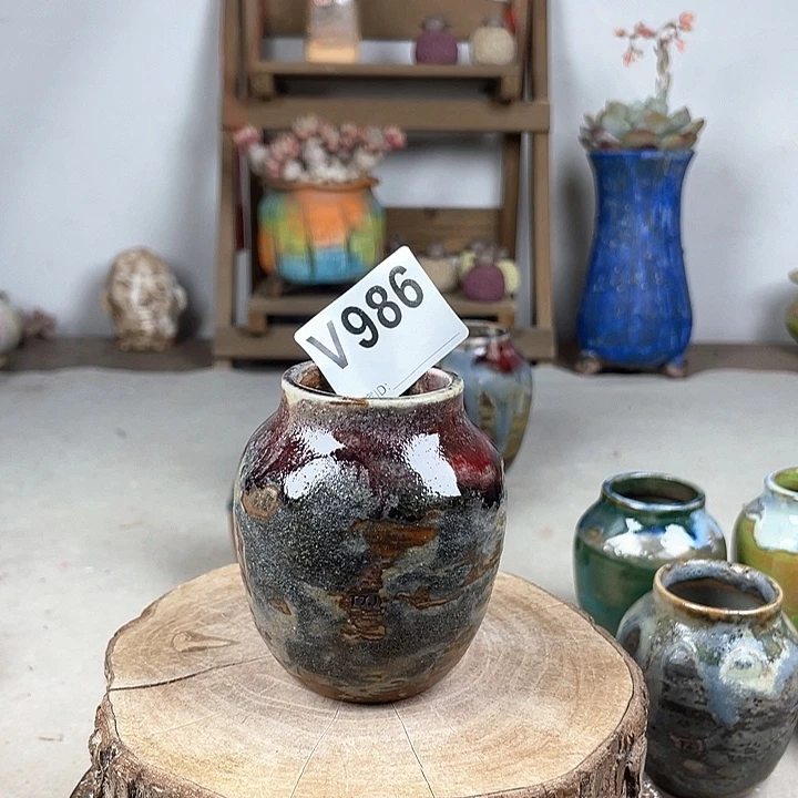 紫砂花盆不*陶瓷花盆