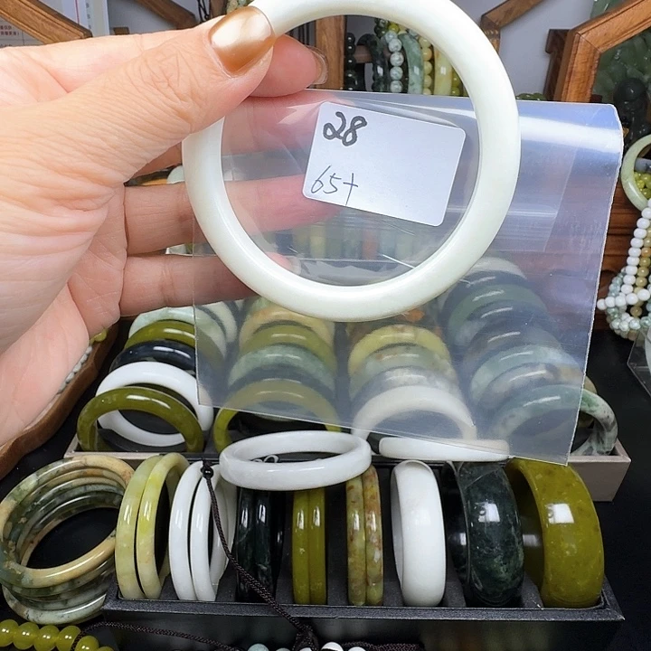 悲***头合金蛇纹石玉手镯
