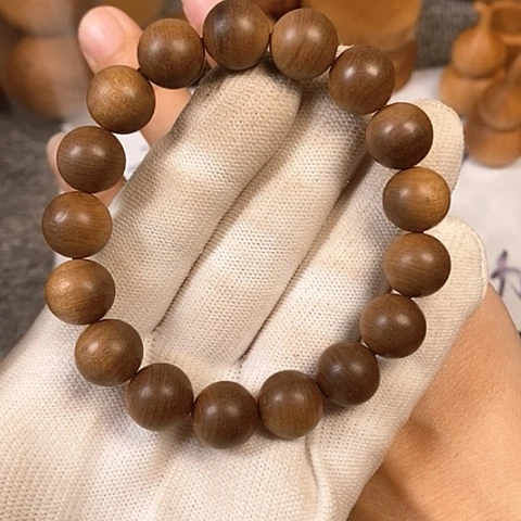 檀香木手串/手链老山檀香黑横土埋老料1.2沉水