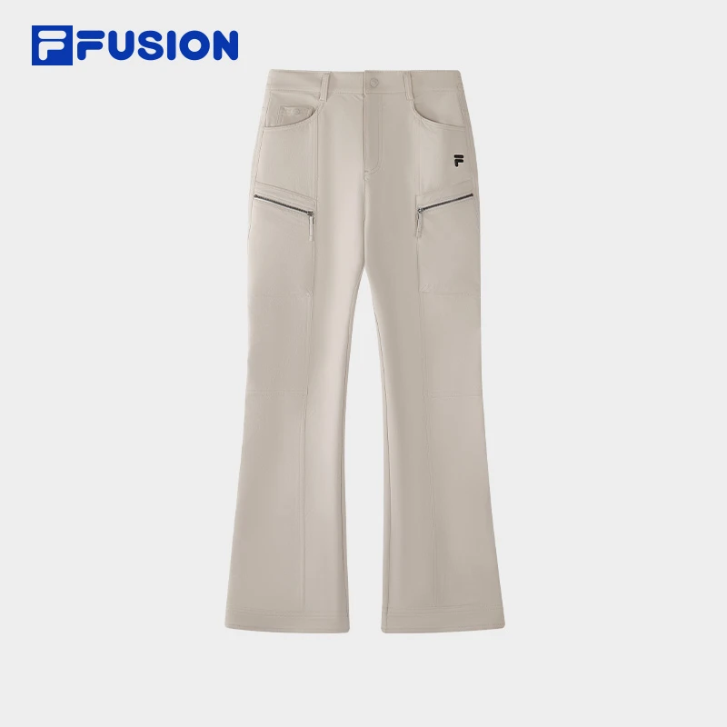 FILA FUSION斐乐修身显瘦微喇裤女款户外运动冬季长裤T11W613803F