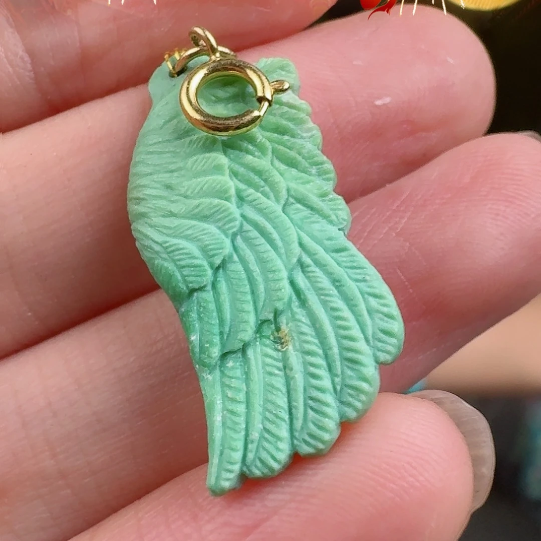 绿松石珠宝奇石18K金镶嵌