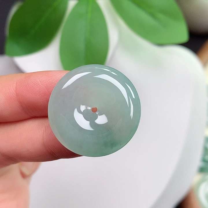 颈饰未镶嵌翡翠平安扣 24.2x5.3mm