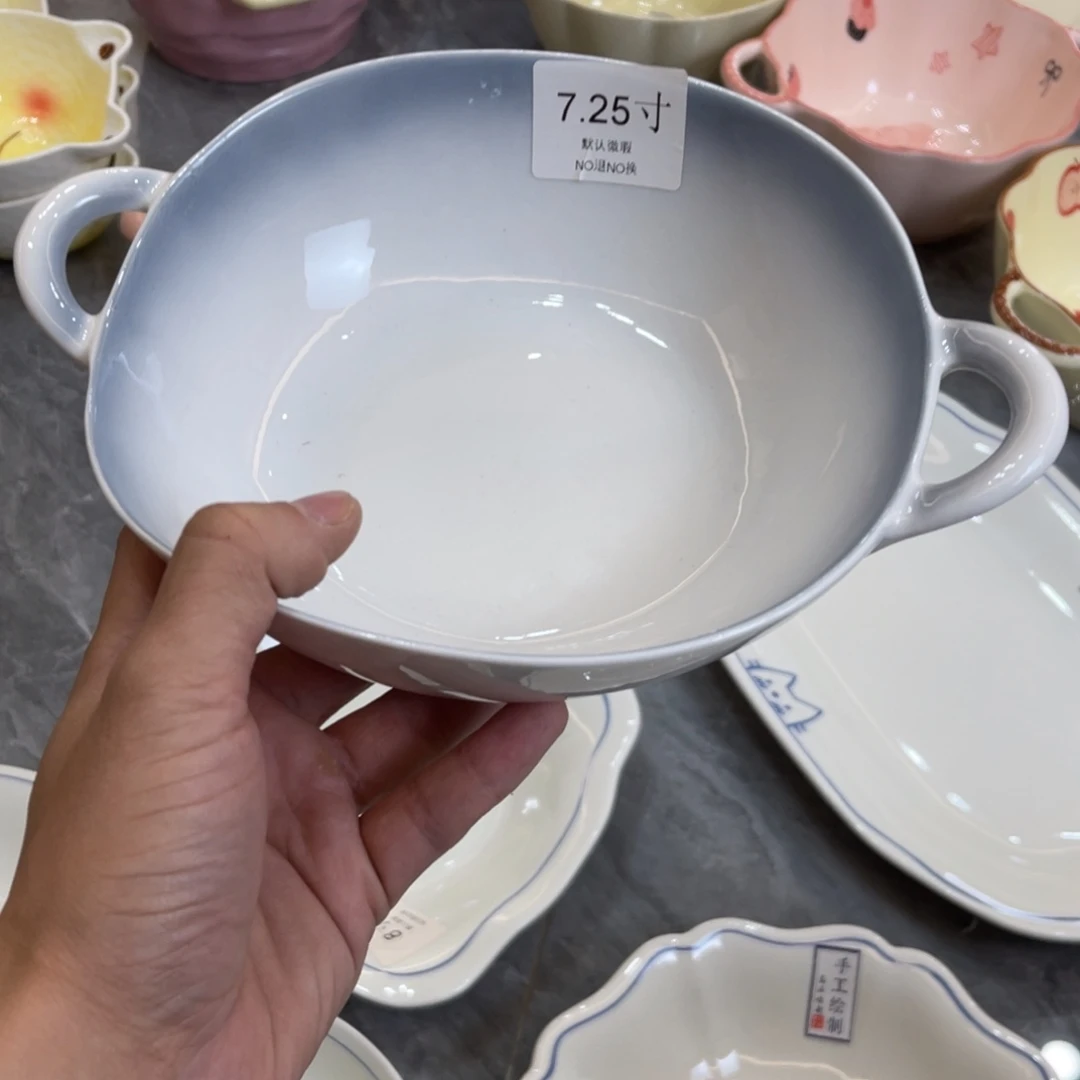 陶瓷微瑕餐具介意勿拍，满18飞！