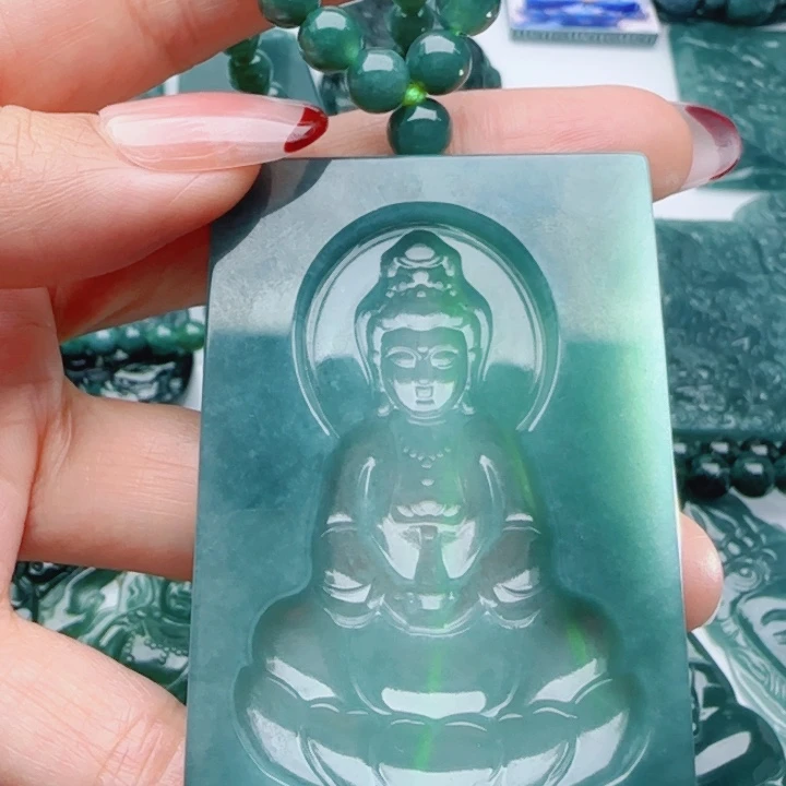 翡翠未镶嵌颈饰多样性发货天然A货翡翠