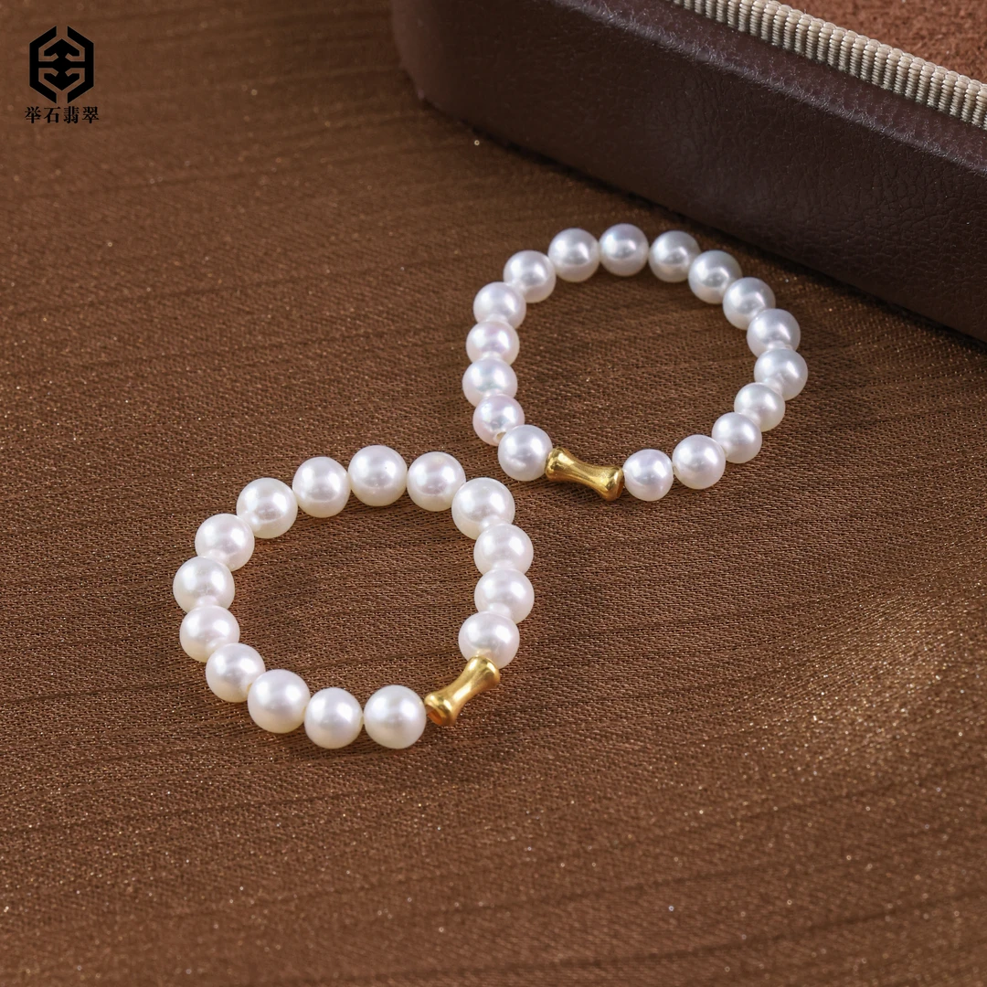 【举石臻品】TH0613-668-60淡水有核珍珠戒指18k（一件/多样性发）N