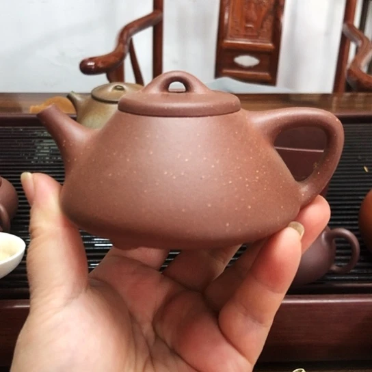 茶壶紫砂半手小石瓢体验款