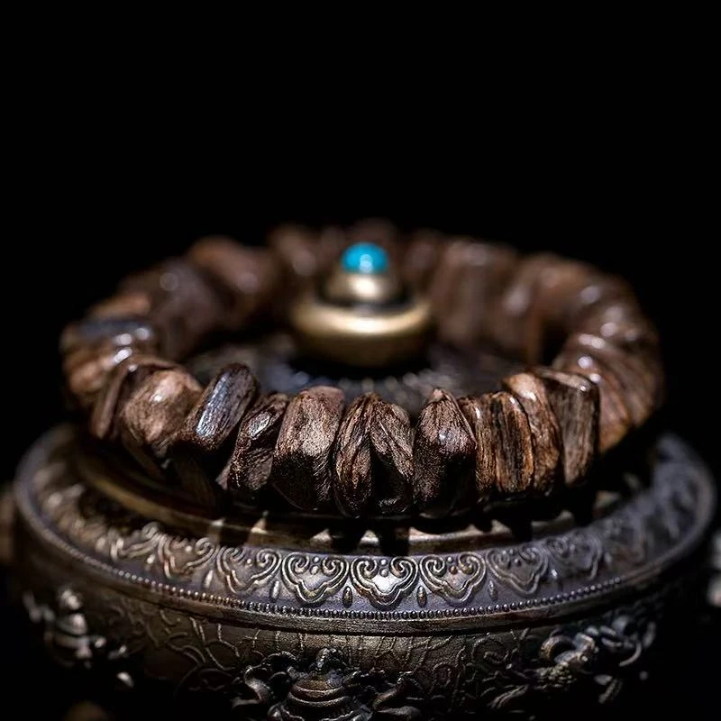 加里曼丹随形沉香手串印尼老料沉香木佛珠女男士沉水级手链保真