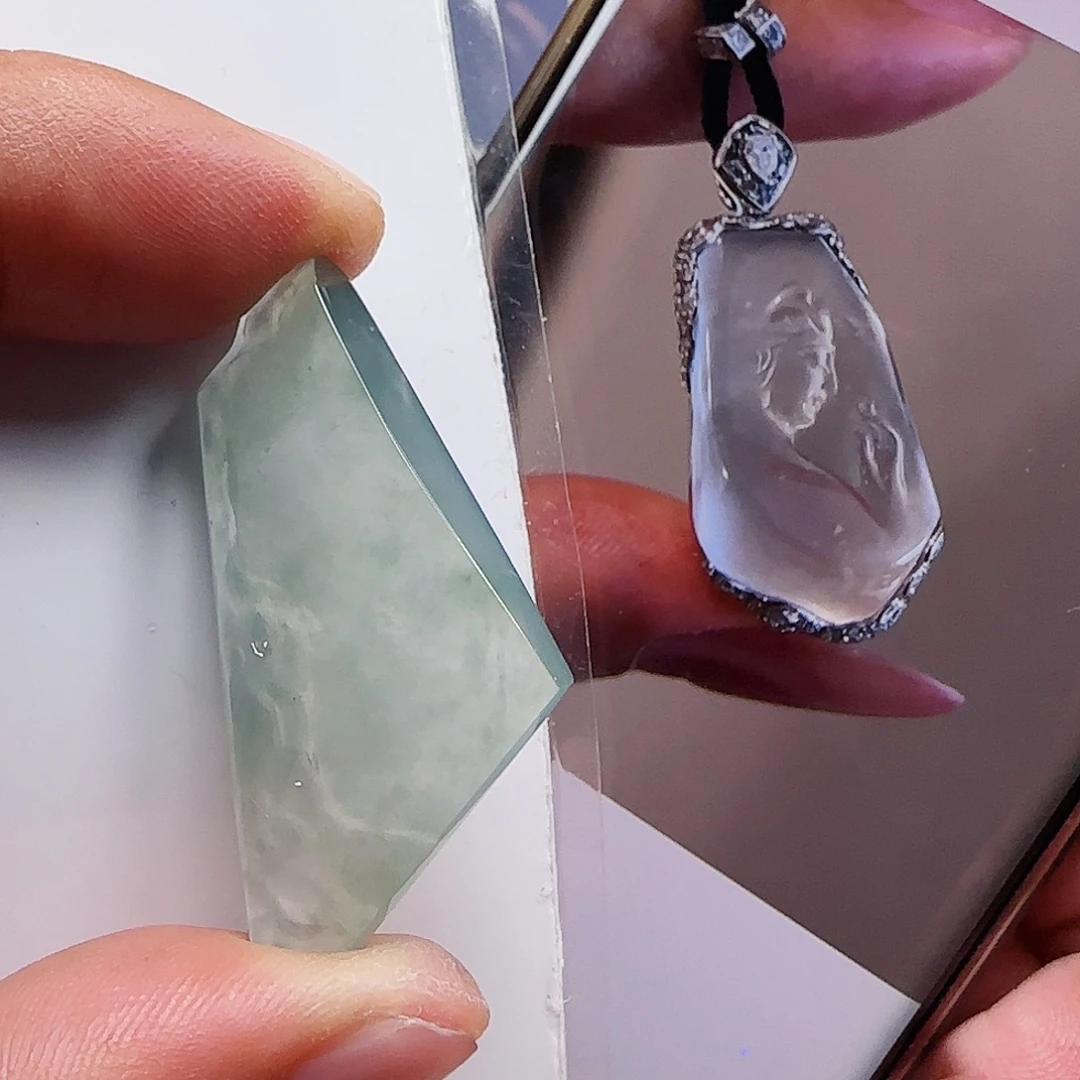 定制翡翠未镶嵌缅甸天然A货翡翠含老师工艺