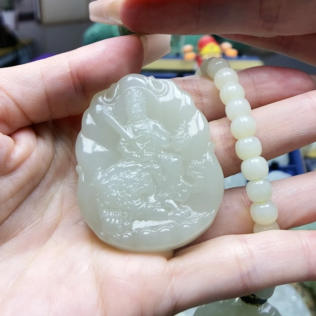 和田玉颈饰未镶嵌丁*卫