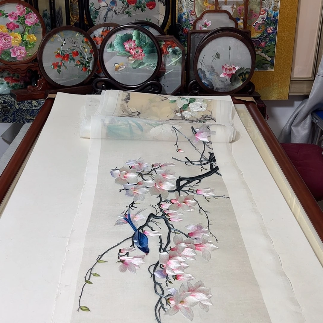刺绣纯手工刺绣画