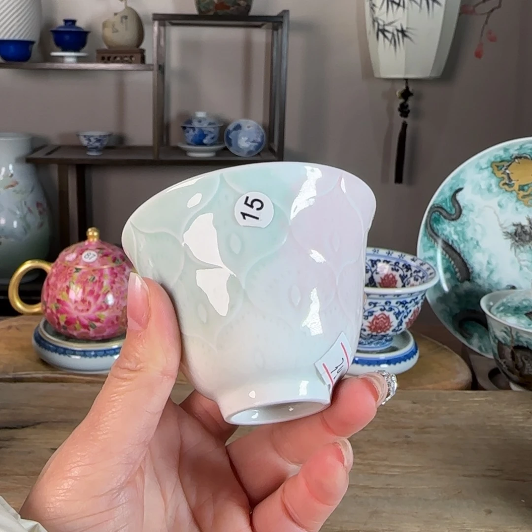 杯景德镇陶瓷柴烧多人