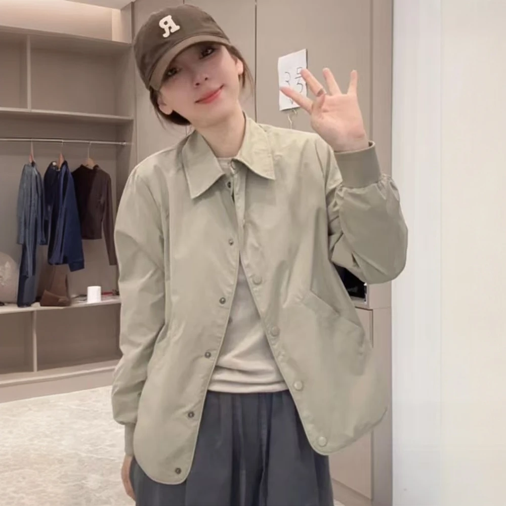 外穿休闲短款开衫外套女春秋季新款爆款小个子百搭时尚衬衫式上衣