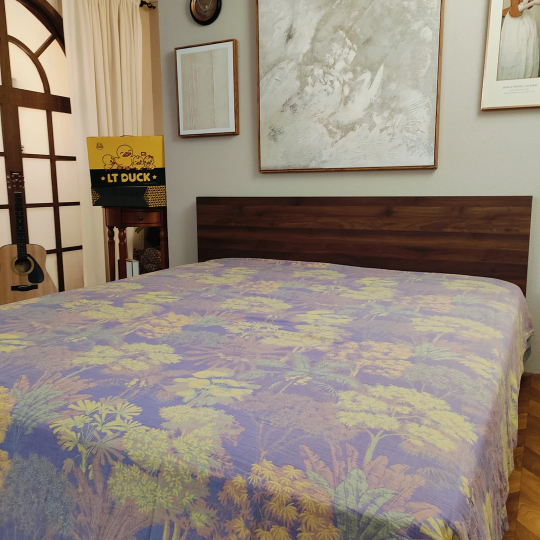 【紫色森林奇境-布料】纯棉双层纱床单240*250cm