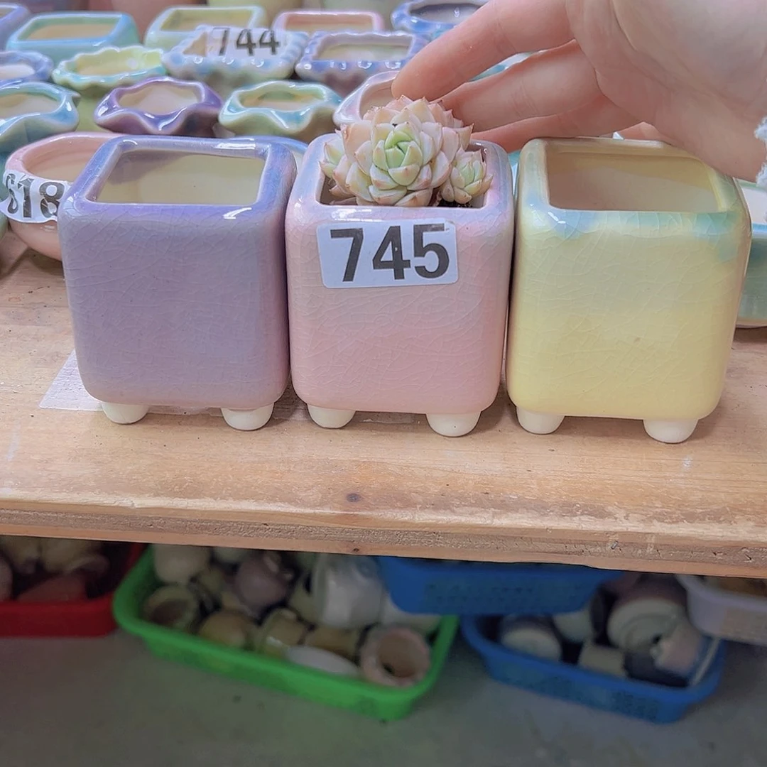 陶瓷花盆当场满12包邮