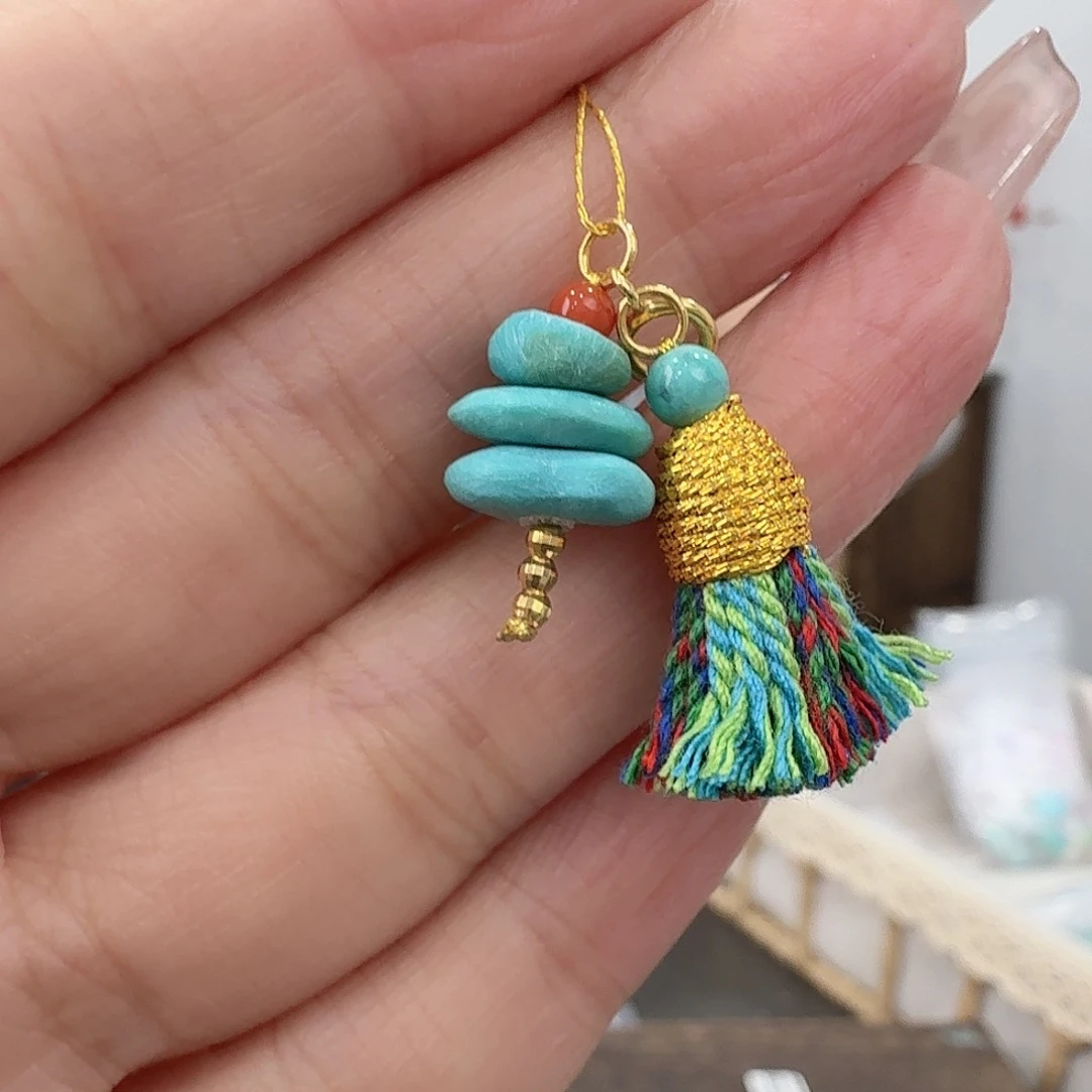 绿松石18K金镶嵌珠宝奇石