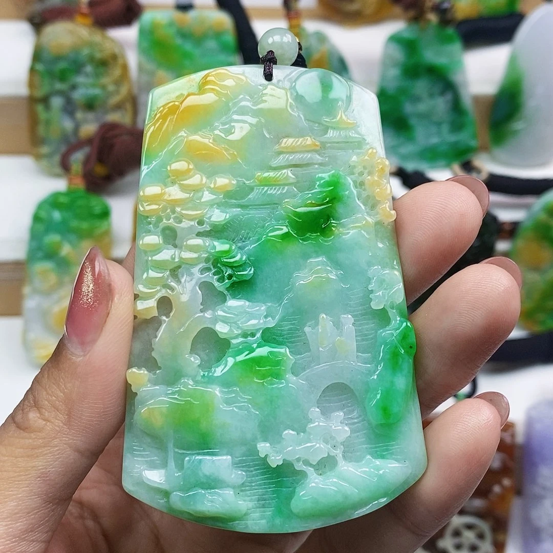 淡***生定制翡翠未镶嵌天然翡翠A货