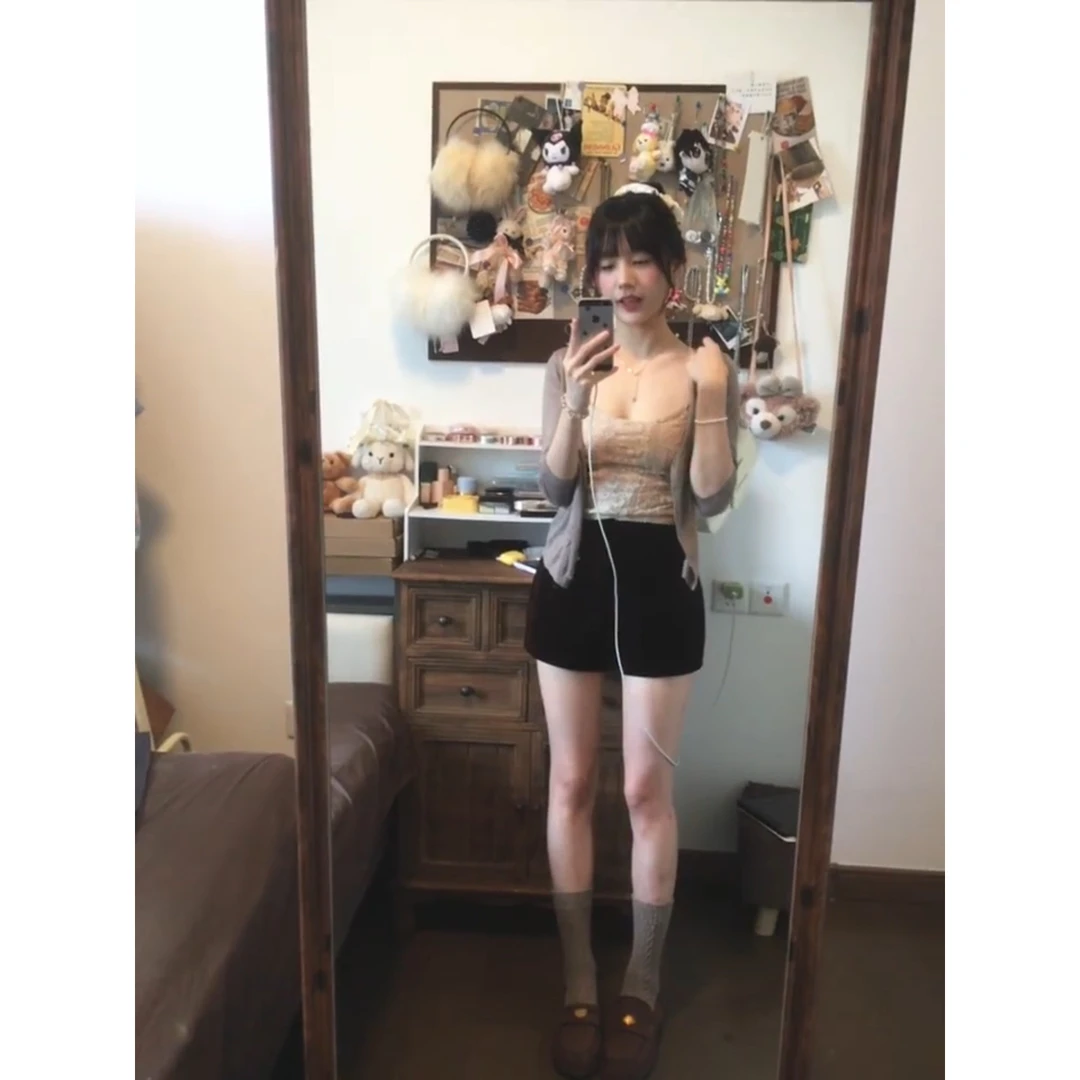 ballet钟爱芭蕾系列_后交叉吊带/开衫上衣女装短款吊带背心