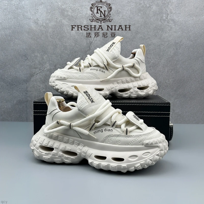 法莎尼亚老爹鞋春季新款厚底增高轮胎底运动时尚百搭潮流休闲潮流