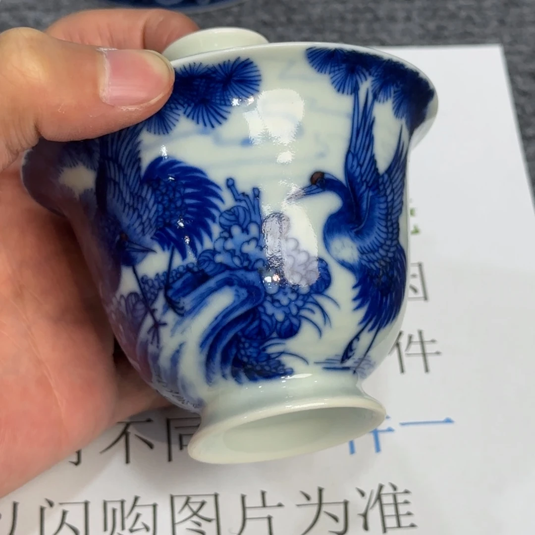 杯子瓷当代仿古精品全手工