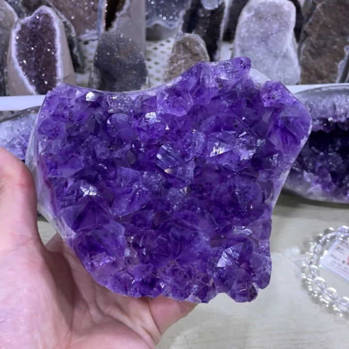 紫晶水晶摆件未镶嵌