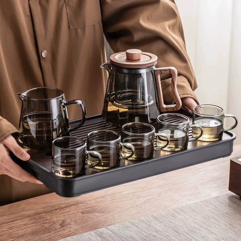 玻璃茶具2025新款家用个人高档办公室会客绿茶喝茶泡茶壶功夫茶杯