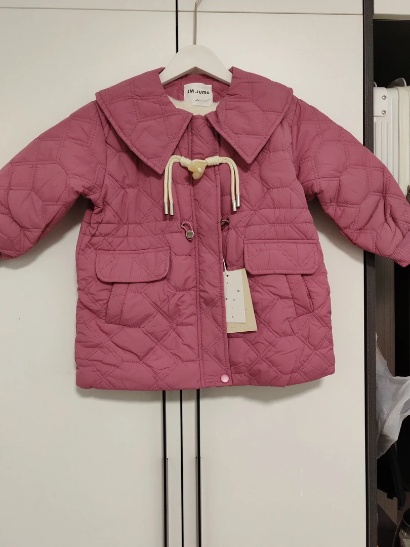 航线外套轻柔款拉链外带心型扣