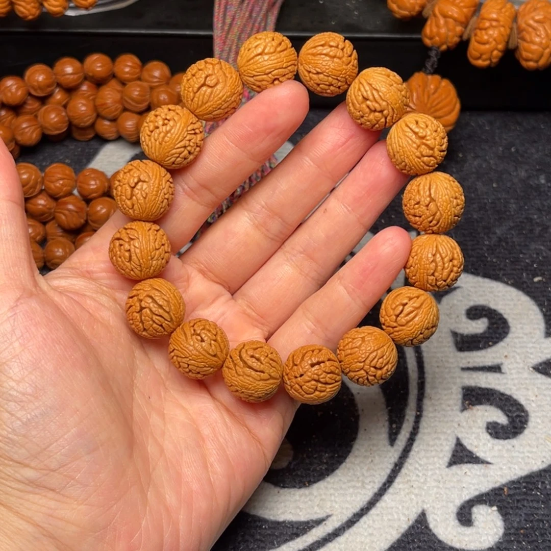 桃核手串龙纹桃核