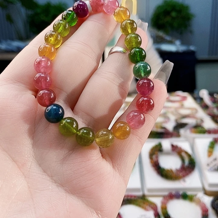 碧玺手链未镶嵌G2364单圈颜色微差发1