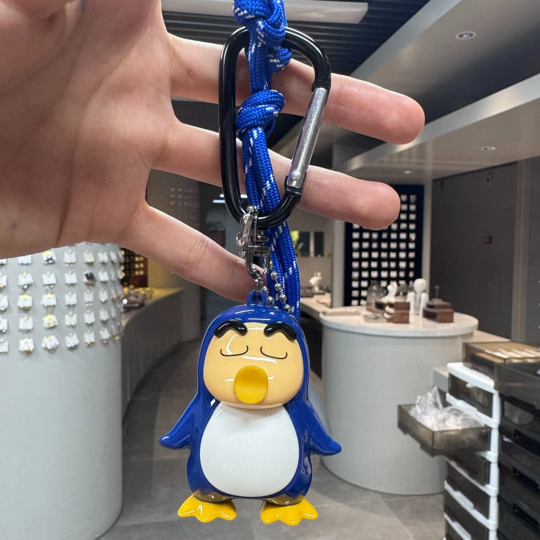 铜合金树脂吊坠 卡通企鹅蜡笔小新包包挂件钥匙扣挂饰AAA