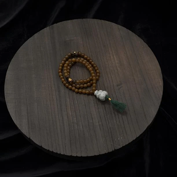 叁里｜松涧｜和田玉金山多圈设计款手串多样性发其一