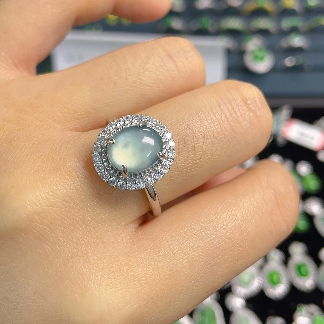 未镶嵌戒指翡翠戒指