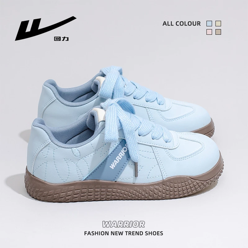 回力德训鞋女款2025年春季新款小香风软底软面冰川海盐蓝百搭鞋子