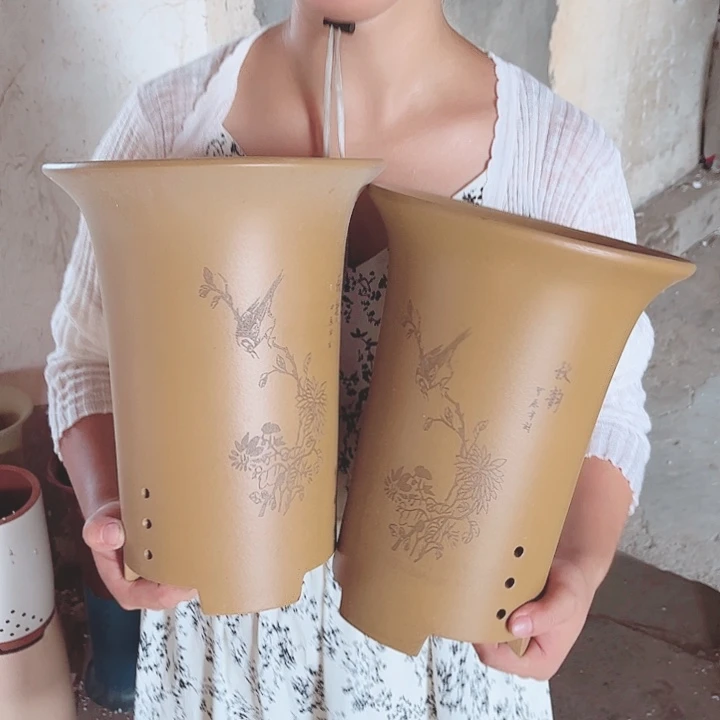 紫砂花盆宜兴紫砂精品花盆