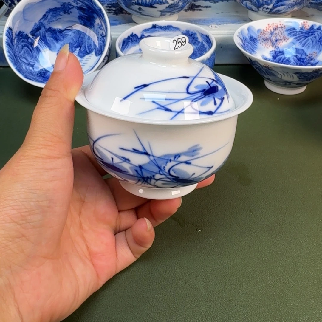 景德镇纯手绘茶具圆圆259