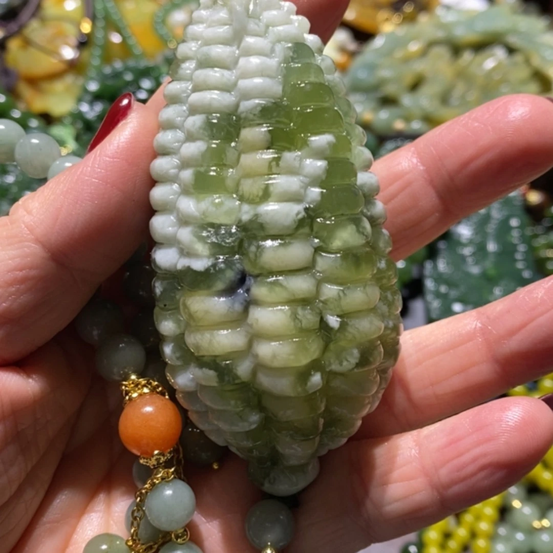 【闪购商品】岫玉毛衣链未镶嵌