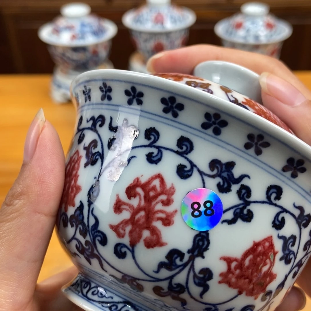 手绘现代茶具非古董