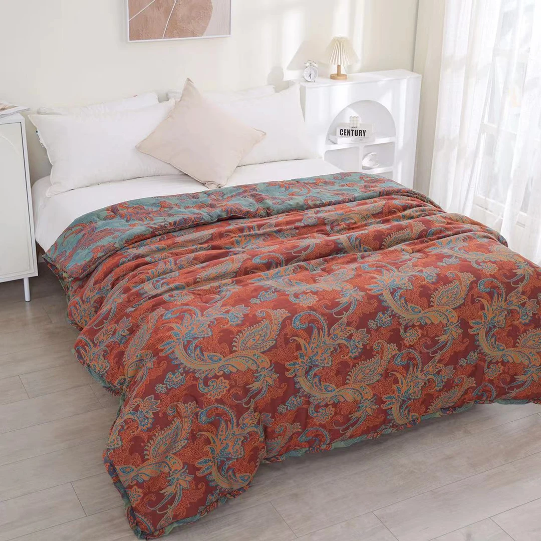 【凤尾床单】240*250亲肤柔软透气可机洗床单