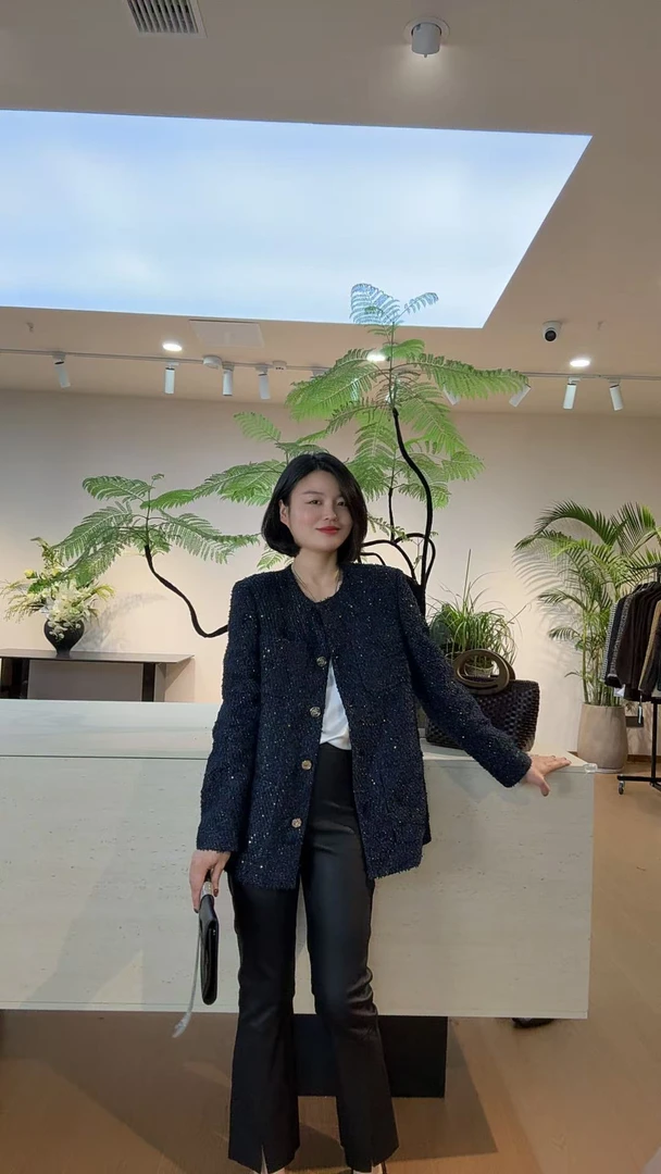 TANTAN 百搭气质重工小香风外套2401