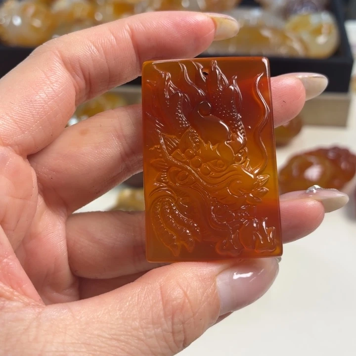 玛瑙/玉髓吊坠(不含链)未镶嵌