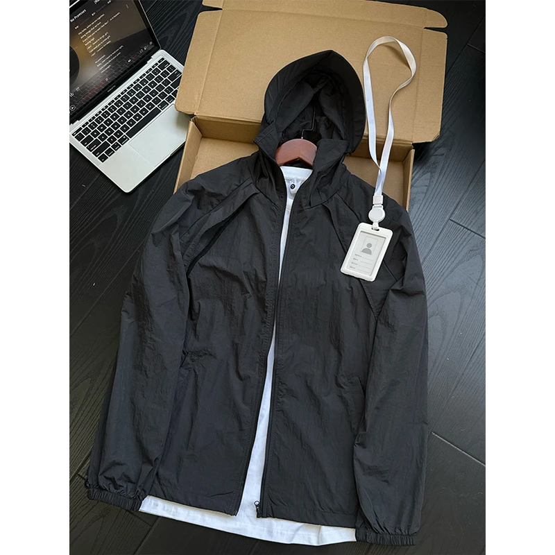 户外UPF50+运动外套男女防紫外线防晒轻薄透气骑行冲锋防晒服