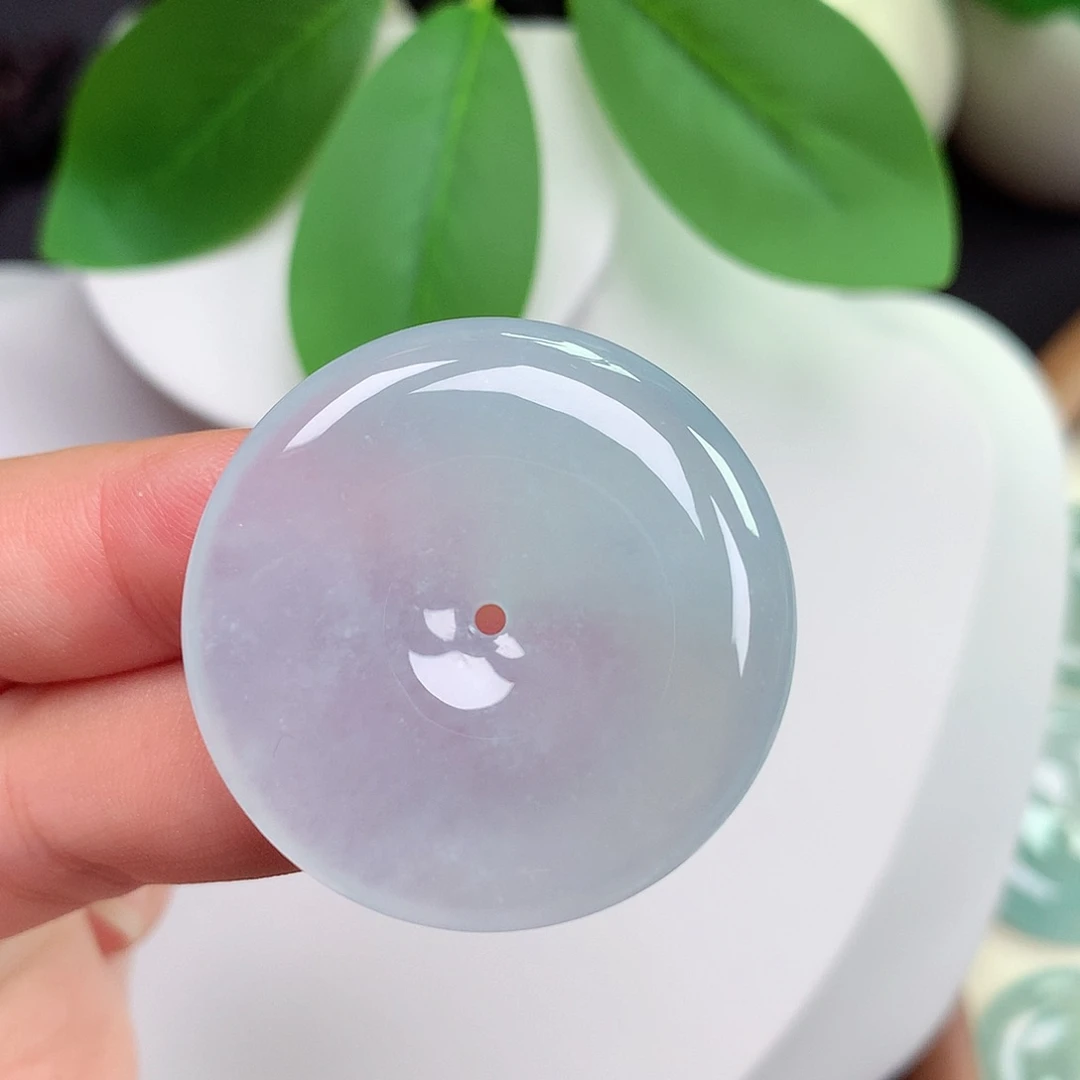 颈饰未镶嵌翡翠平安扣 33.7x6.0mm