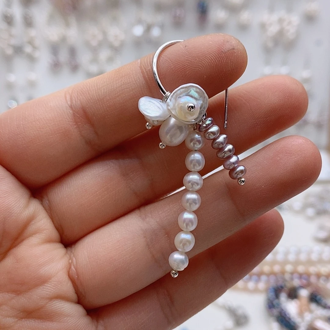 未镶嵌淡水珍珠耳饰