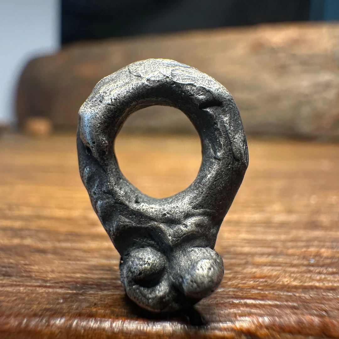 足银银制品 足银999 如意头隔片 复古个性